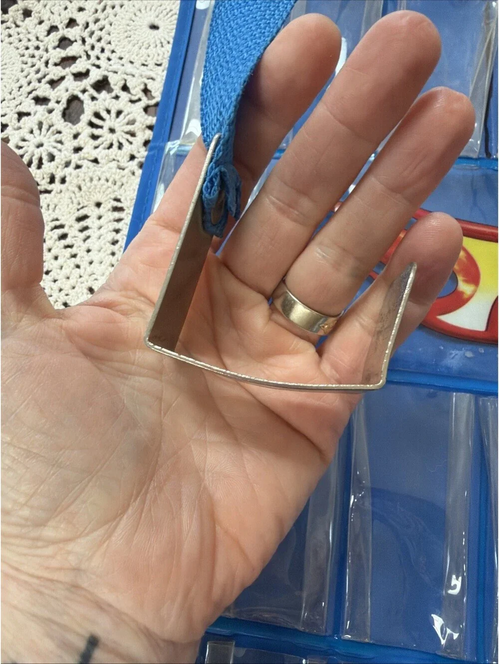 Hot Wheels Hanging 58 Car Organizer Over Door Blue Clear Slots Toy Storage
